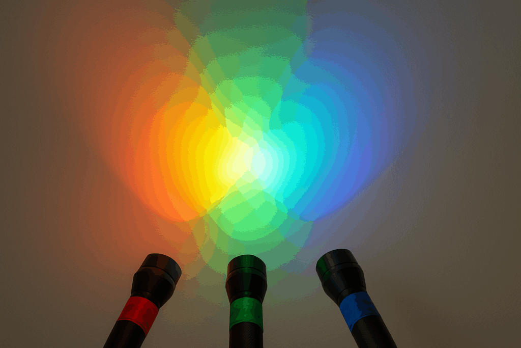 Kleuren mengen met licht